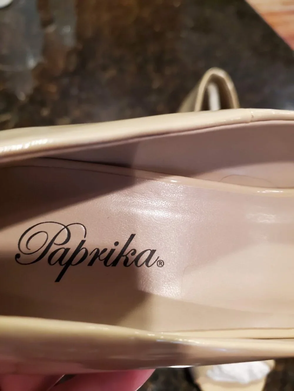 Paprika Open Toe Nude 3 inch Heels Size 10 Dress Shoes